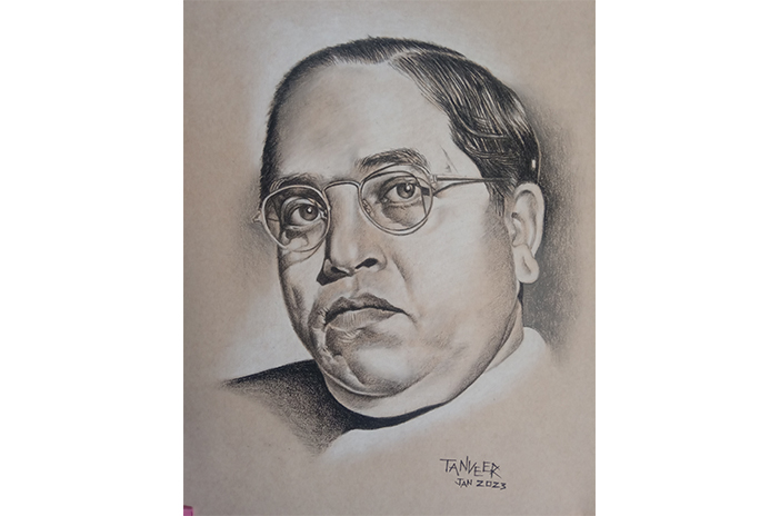 Buy Dharvika Innovations Multicolor Vinyl Dr. Bhim Rao Ambedkar Sparkle  Coated Self Adhesive Waterproof Painting Without Frame - 24 X 36 Inch  Online at Best Prices in India - JioMart.