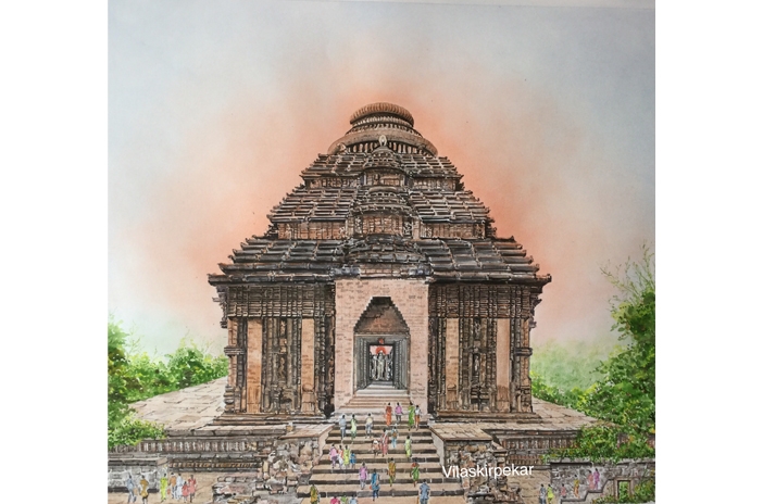 Konark Sun Temple drawing. Temple drawing. How to draw konark sun temple  easy. Indian temple drawing - YouTube